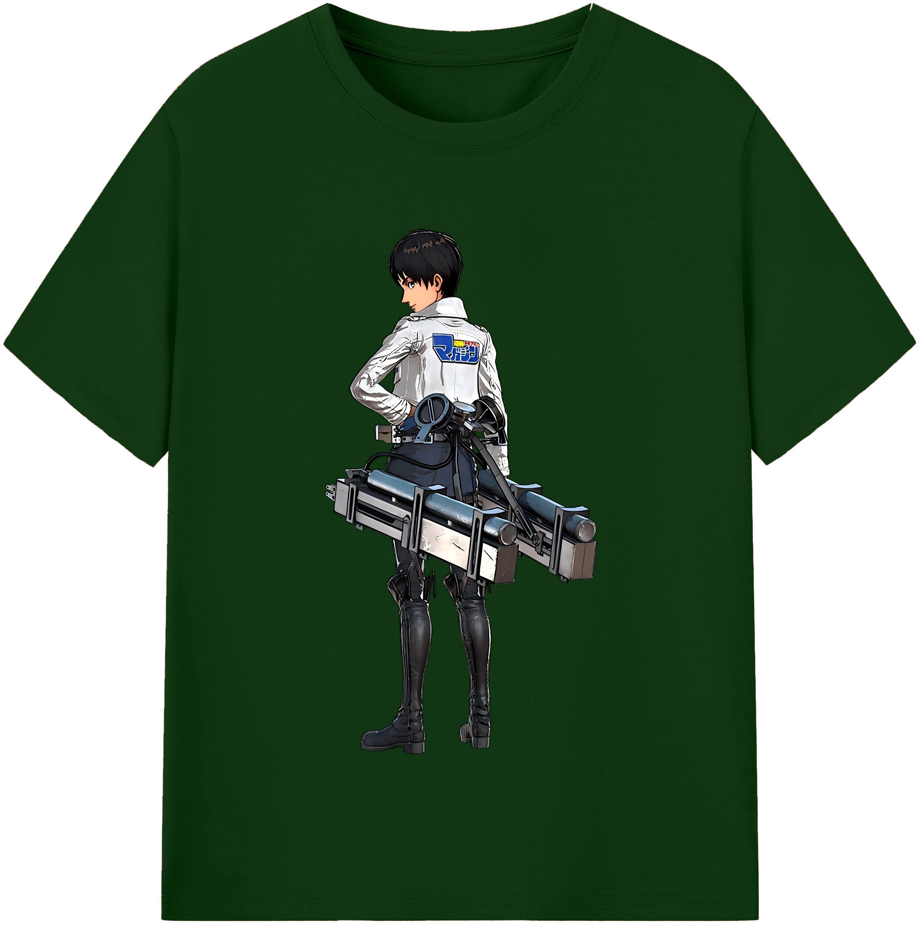 （画像用） 進撃の巨人 エレン･イェーガー Attack on Titan Eren Jäger 綿100％半袖Tシャツ（フロントプリント）